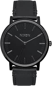 Nixon Porter Leather A1058 50m Water Resistant Men’s Watch (20-18mm Leather Band and 40mm Watch Face)