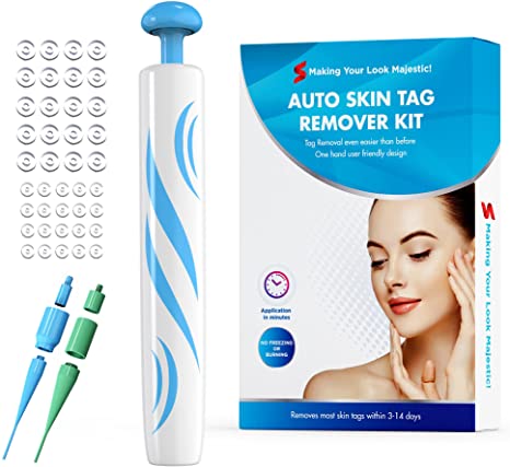 Natural Vine Skin Tag Remover Device Kits, for 2-8mm Tags, for All Body Parts, Easy to Use, Safe and Painless, Upgraded Design for User Experience