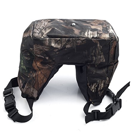 Movo Photo THB01 Camouflage Camera Lens Bean Bag with Head Mounting Plate - Mossy Oak (Junior)