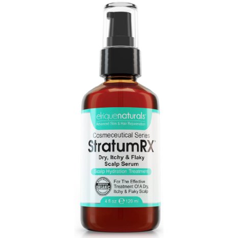 Dry Scalp Treatment, For Psoriasis, Eczema, Itchy And Flaky Scalp - StratumRX Psoriasis Treatment Serum And Itchy Scalp Treatment - Big 4 OZ Size!