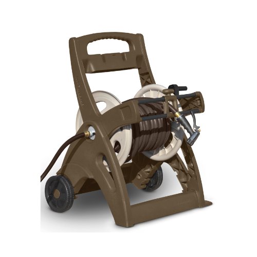 Suncast LGN2126M Brown & Taupe Hose Reel Cart