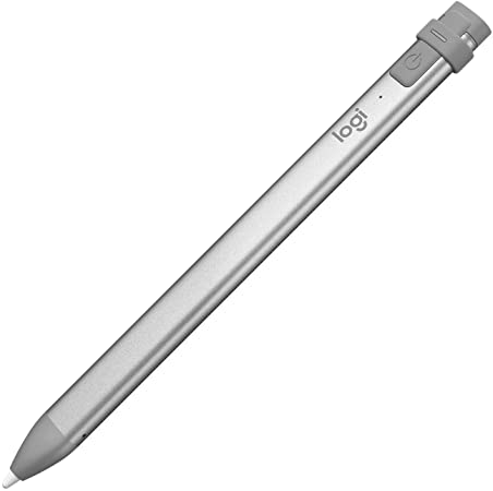 Logitech Crayon Digital Pencil for iPad Pro 12.9-Inch (3rd & 4th Gen), iPad Pro 11-Inch (1st & 2nd), iPad (6th, 7th, 8th and 9th Gen), iPad Air (3rd & 4th Gen), iPad Mini 5, iOS 12.2 and Above -Grey