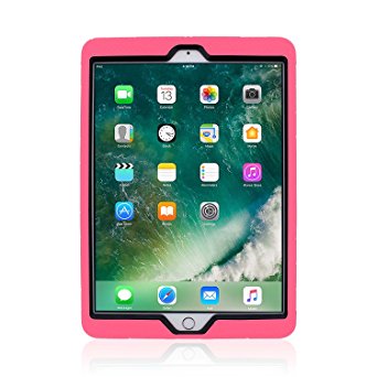 iPad Pro 10.5 inch Case, Bolkin Shockproof Heavy Duty Full-body Rugged Protective Case with Built-in Screen Protector & Dual Layer Design For Apple iPad Pro 10.5 (Pink)