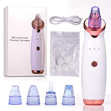 ROSALIND Electric Blackhead Remover Face Cleansing Appliances USB Rechargeable Electric Beauty Vacuum Blackhead Cleaning Removal Tool for Face Nose Skin Car