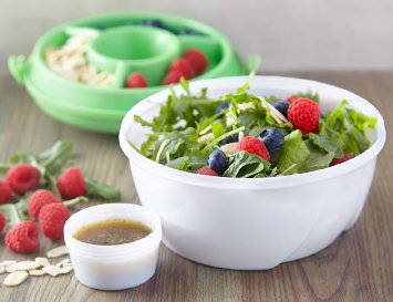 Salad Bowl to Go with Locking Lids - Great Salad to Go Kit or Container for Easy Storage and Stay Fresh