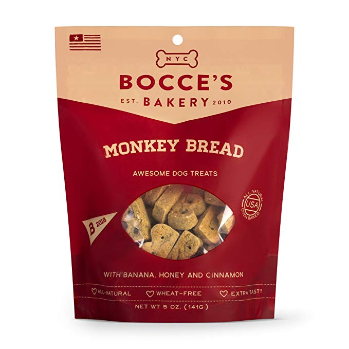 Bocce'S Bakery Monkey Bread Biscuits Bag Dog Treat, 5 Oz