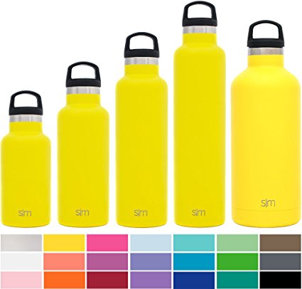 Simple Modern Ascent Water Bottle - Vacuum Insulated 18/8 Stainless Steel Powder Coated - 18 Colors