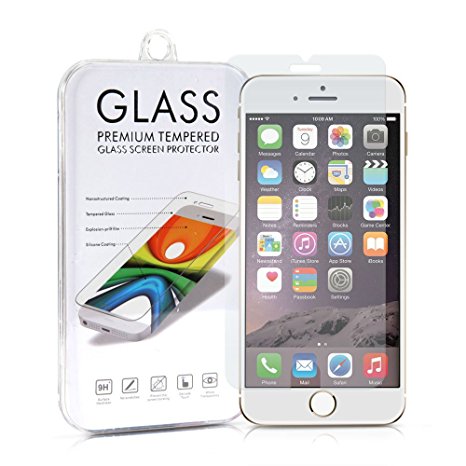 iPhone 6 screen Protector, GMYLE Clear Ultra Tempered Glass Crystal Screen Protector Shield Film Guard for iPhone 6 (4.7 Display)