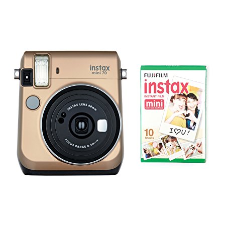 Instax Mini 70 Camera with 10 Shots - Gold