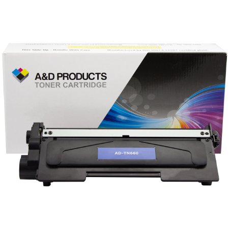 AD Products Compatible Replacement for Brother TN660 Toner Cartridge High Yield 2600 Yield Black