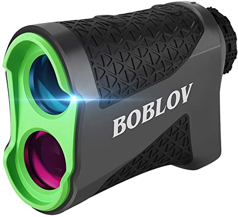 BOBLOV 650Yards Slope Golf Rangefinder 6X Magnification Range Finder Vibration Flag Locking Extra Scanning Continuous Mode (K600AG with Slope)