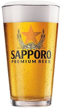 Sapporo Beer Glass 16oz (1)