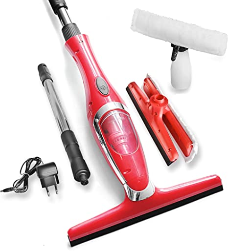 STARK Cordless Window Vacuum Cleaner WC-280 Set with 120 mm Telescopic Handle, RED LINE GERMANY, 30 Days Money back Warranty!