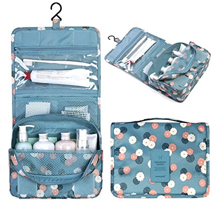 Portable Hanging Toiletry Bag,Organizer Cosmetic Bag Cherioll for vacation
