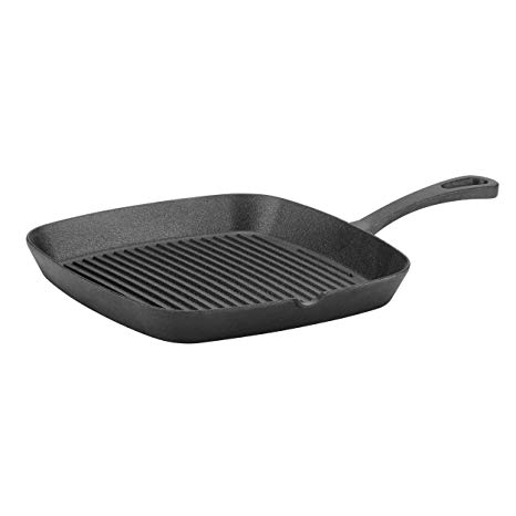 Cuisinart CIPS30-23 Cast Iron Grill Pan, 9.25", Black