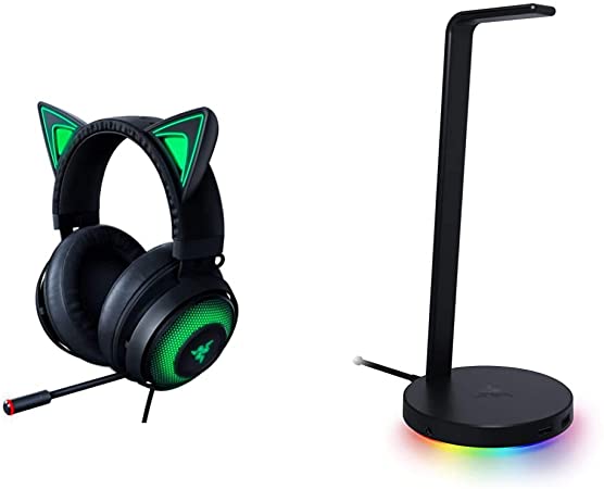 Razer Kraken Kitty RGB USB Gaming Headset   Base Station V2 Chroma: Classic Black