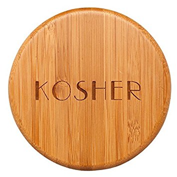 Totally Bamboo Eco-Friendly Salt Box, Kosher, 3-1/2 by 3-1/2 by 2-3/4 Inches