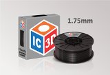 IC3D High Quality Black 175mm PLA 3D Printer Filament - 2lb Spool - Dimensional Accuracy - 005mm - Professional Grade 3D Printing Filament - MADE IN USA