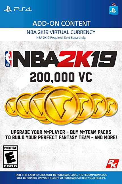 NBA 2K19: 200000 VC Pack - PS4 [Digital Code]