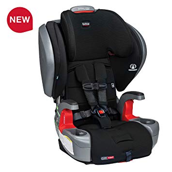 Britax Grow with You ClickTight Plus Harness-2-Booster Car Seat - 3 Layer Impact Protection - 25 to 120 pounds, Jet Safewash Fabric [New Version of Pinnacle Harness-2-Booster]