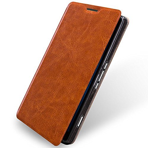 Nokia 6.1 Case,Nokia 6 2018 Case,Osophter Wallet case w/flip cover Pu Leather Multi-angle Stand for Nokia 6.1 2018 (Brown)