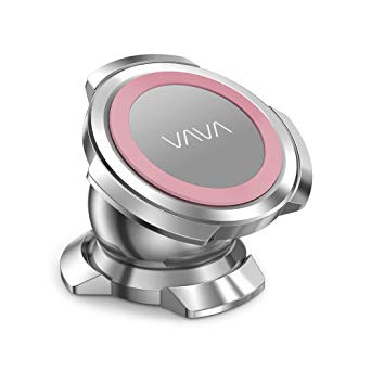 VAVA Magnetic Phone Holder for Car Dashboard, Car Phone Mount with a Super Strong Magnet, Compatible with iPhone 7 Plus 8 Plus X Samsung Galaxy S8 S7 S6 and More (Pink)