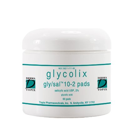Glycolix Elite Gly-Sal 10 Percent-2 Percent Pads 60 count