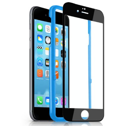 iPhone 6s Screen Protector ZOVER Tempered Glass iPhone 6 / 6s [3D Touch Compatible] Most Durable with Easy Installation Applicator HD Clear 9H Hardness Ultra Thin (Full Screen Black)