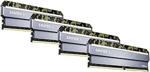 G.SKILL 32GB (4 x 8GB) Sniper X Series DDR4 PC4-25600 3200MHz Intel X299 / X99 / Z370 / Z270 / Z170 Desktop Memory Model F4-3200C16Q-32GSXKB