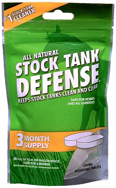 Airmax Stock Tank Defense, Livestock Watering Trough Dissolvable Cleaning Tablets, 6 Tablets