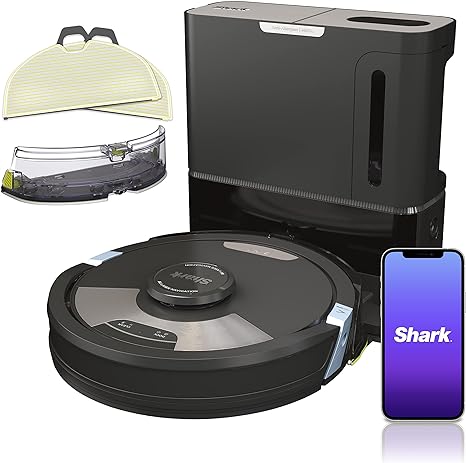 Shark RV2610WACA AI Ultra 2-in-1 Robot Vacuum and Mop with XL HEPA Self-Empty Base, Bagless, 60-Day Capacity, Matrix Clean Navigation