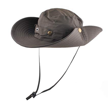 EINSKEY Sun Hat for Men/Women, Outdoor Sun Protection Wide Brim Bucket Hat Breathable Packable Boonie Cap for Safari Fishing Boating Hunting Hiking Camping