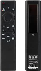 BN59-01385A Solar Power Voice Remote Control for Samsung Smart TVs, CHUNGHOP Replacement Compatible with Samsung 2021 Neo QLED, The Frame and Crystal UHD Series 4k 8K Ultra HD TV, with 4 Hot Buttons