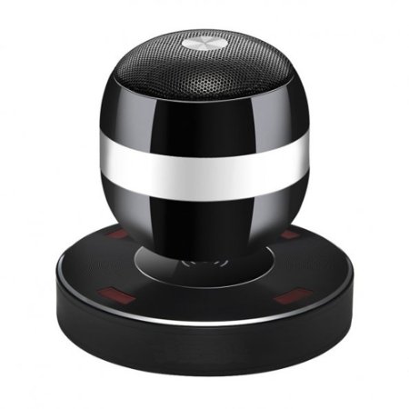 SainSonic X-02 Wireless Bluetooth Levitation Floating Subwoofer Suspension LED Maglev Speaker Black