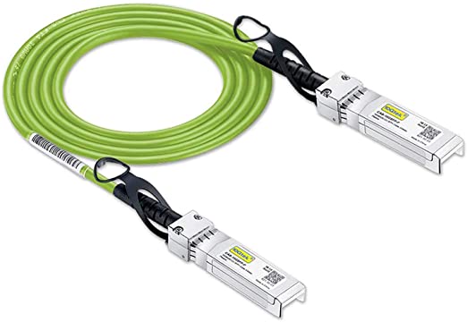 [Green] Colored 10G SFP  DAC Cable - Twinax SFP Cable for Ubiquiti Devices, 0.5-Meter(1.6ft)