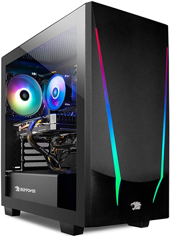 iBUYPOWER Gaming PC Computer Desktop Trace 4 9310 (AMD Ryzen 5 3600 3.6GHz, AMD Radeon RX 5500 XT 4GB, 8GB DDR4 RAM, 240GB SSD, WiFi Ready, Windows 10 Home)