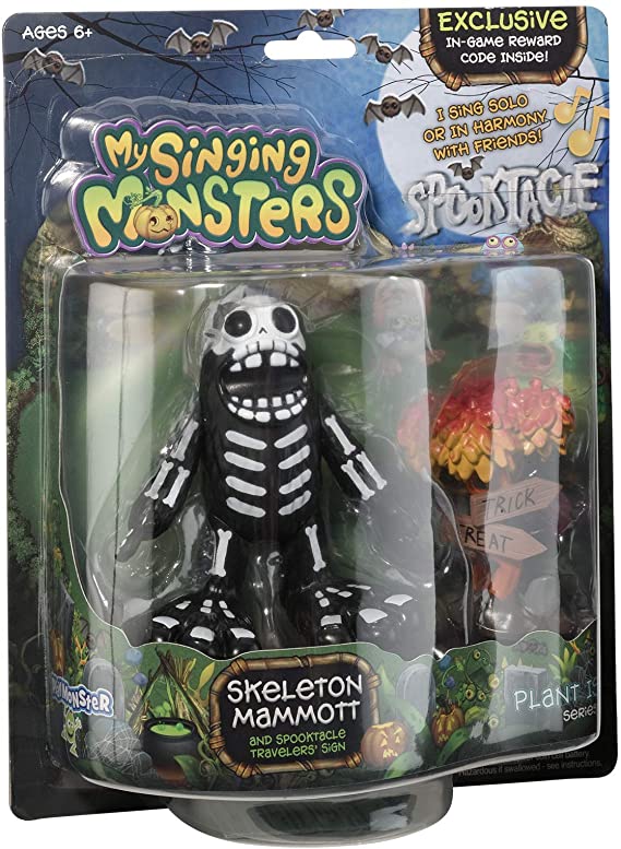 My Singing Monsters Musical Collectible Figure- Skeleton Mammott