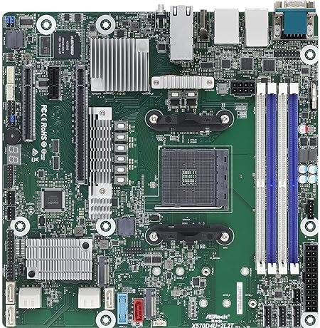 ASRock Rack X570D4U-2L2T Socket AM4/ AMD X570/ DDR4/ SATA3&USB 3.2/ Micro-ATX Server Motherboard