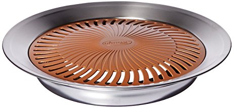 Gotham Steel Titanium and Ceramic Non-stick Smokeless Stove Top Grill - Healthy Indoor Kitchen BBQ Grill