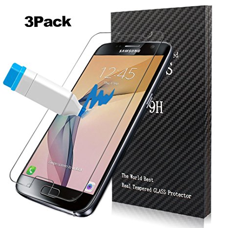 Samsung Galaxy S7 Screen Protector,AOFU Tempered Glass 3D Touch Compatible,9H Hardness,Bubble (3Pack)