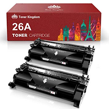 Toner Kingdom Compatible Toner Cartridge Replacement for HP 26A CF226A Cartridge with HP Laserjet Pro M402n - 2PK(2Black)