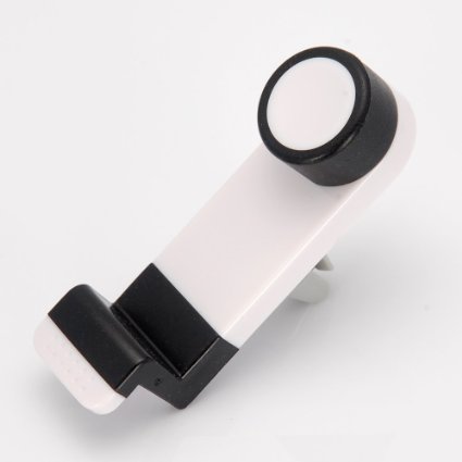 Portable Adjustable Car Air Vent Mount Holder 3.5'' - 6.3'' For Mobile Cell Phone iPhone 3 4 4S 5 5S 5C Samsung Galaxy Nokia HTC Blackberry Choose Color (White)