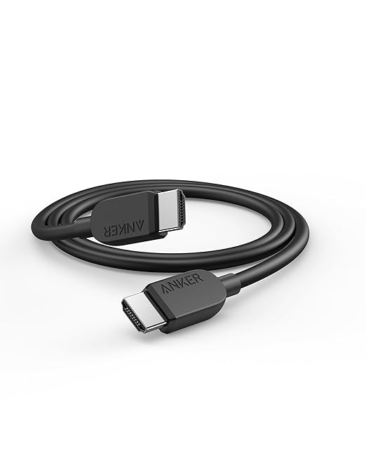 Anker HDMI Cable 8K@60Hz, 3ft Ultra HD 4K@120Hz HDMI to HDMI Cord, 48 Gbps Certified Ultra High-Speed Durable Cable with HDMI 2.1 and HDR, Compatible with Playstation 5, Xbox, Samsung TVs, and More