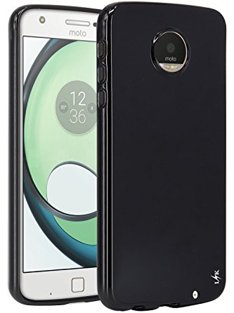 Moto Z Play Case, LK Ultra [Slim Thin] Scratch Resistant TPU Rubber Soft Skin Silicone Protective Case Cover for Motorola Moto Z Play Droid (Black)