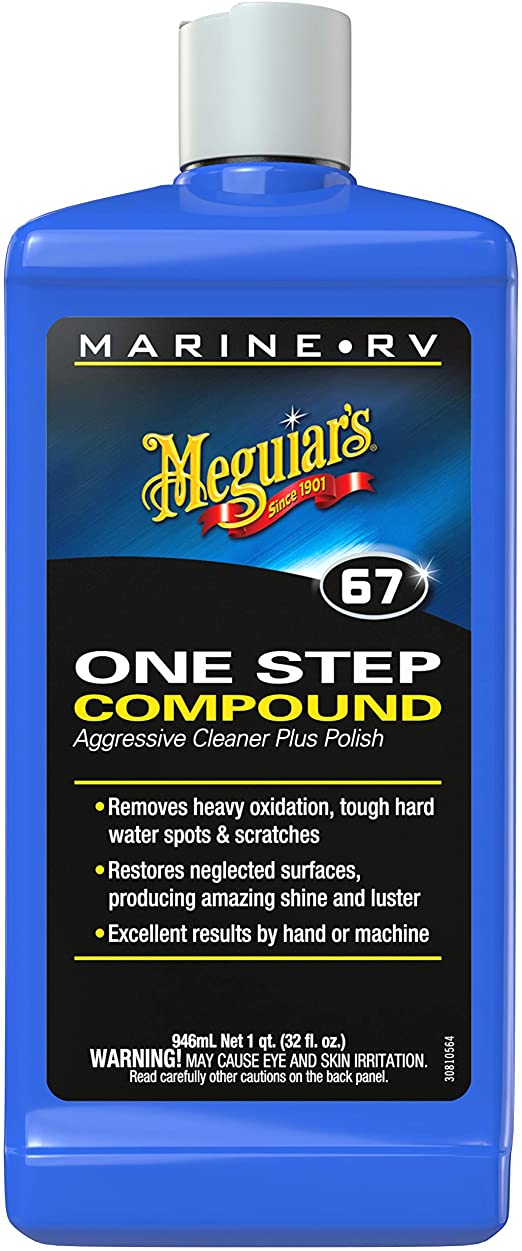 Meguiar's M6732 Marine/RV One Step Compound, 32 oz