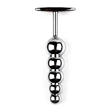 SZXXC Sex Toy - 5 Balls Metal Beads Anal Toy Stainless Steel Butt for Men and Women Sex Love Tools Deluxe Metal Bead Butt Plug Heavy Duty Anal Plug Bead Plug Stainless Steel Polished Plug Pleasure Wand Bum Bead Pleasure Massager Prostate Stimulator Fetish Plug Bondage Bedroom Fun Restraint Unisex Masturbation Anal Toy Sex Toy for Men