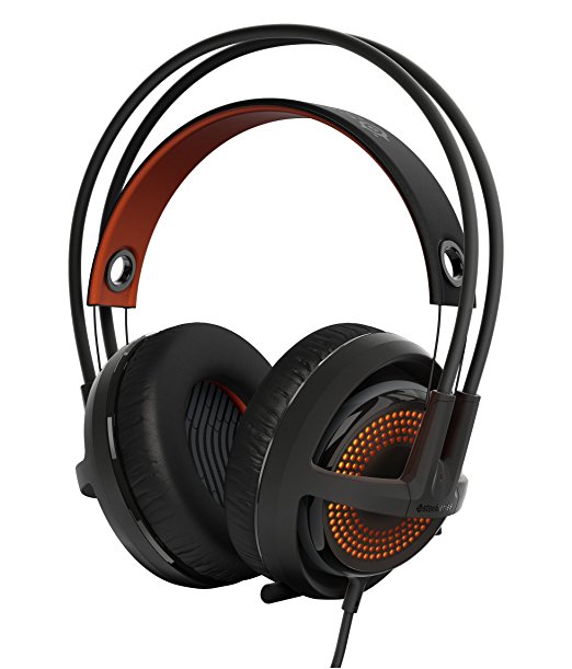 SteelSeries Siberia 350, Gaming Headset, DTS 7.1 Surround Sound, RGB Illumination, (PC / Mac / Playstation) - Black