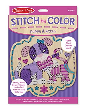 Melissa & Doug Stitch by Color Puppy & Kitten Toy