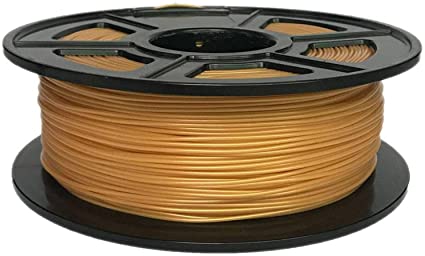 CosHall PLA Filament 1.75mm 1kg, 3D Printer Filament, PLA Filament 3D Printing Materials for 3D Printer, PLA Filament for 3D Printing, PLA 3D Printer Filament 1 Spool, Gold