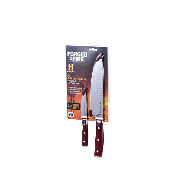 Forged in Fire 8" Chef and 3.5" Paring 2pc Knife set